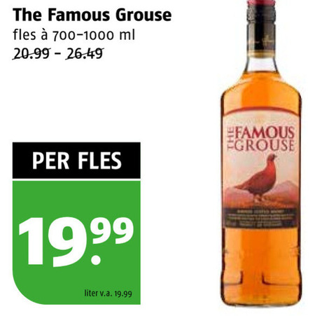 Famous Grouse   whisky folder aanbieding bij  Poiesz - details