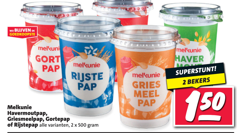 Melkunie   pap folder aanbieding bij  Nettorama - details