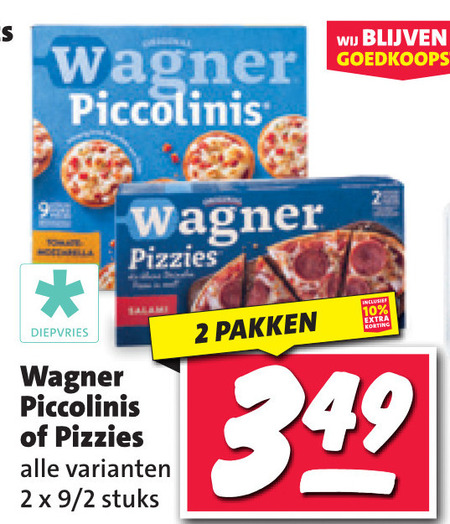 Wagner   diepvriespizza folder aanbieding bij  Nettorama - details
