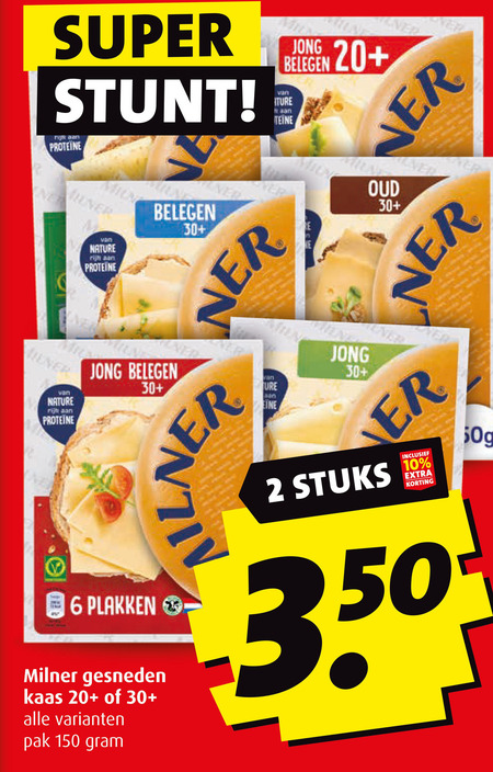 Milner   kaasplakken folder aanbieding bij  Boni - details