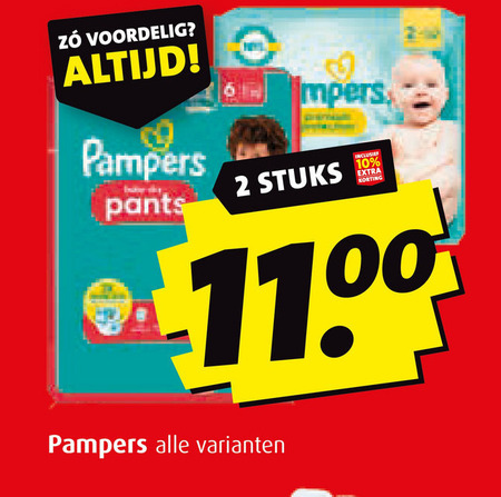 Pampers   luiers, luierbroekjes folder aanbieding bij  Boni - details
