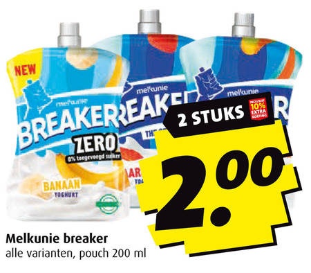 Melkunie   zuivelsnack folder aanbieding bij  Boni - details