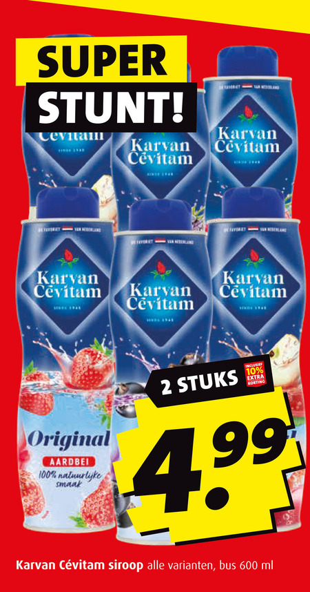 Karvan Cevitam   limonadesiroop folder aanbieding bij  Boni - details