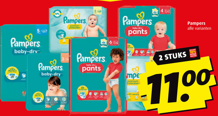 Pampers   luiers, luierbroekjes folder aanbieding bij  Boni - details