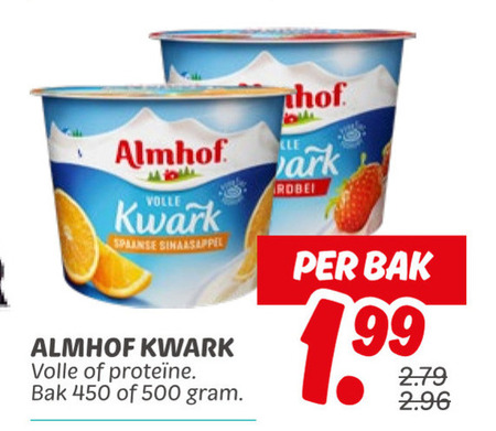 Almhof   kwark folder aanbieding bij  Dekamarkt - details