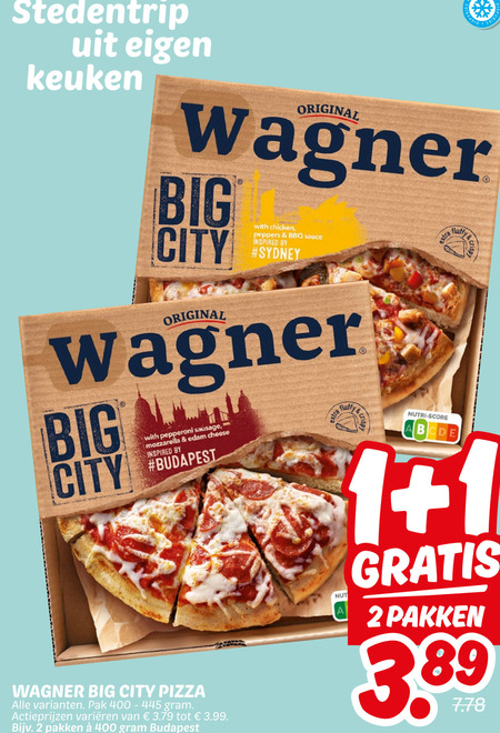 Wagner   diepvriespizza folder aanbieding bij  Dekamarkt - details