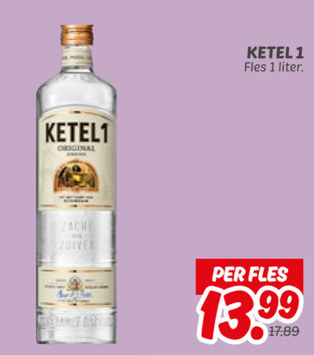 Ketel 1   jenever folder aanbieding bij  Dekamarkt - details