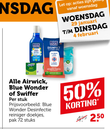Blue Wonder   allesreiniger folder aanbieding bij  Coop - details