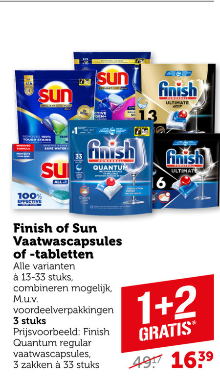 Sun   vaatwasmiddel folder aanbieding bij  Coop - details