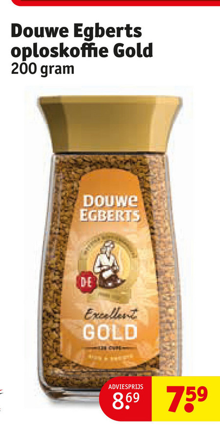 Douwe Egberts   oploskoffie folder aanbieding bij  Kruidvat - details