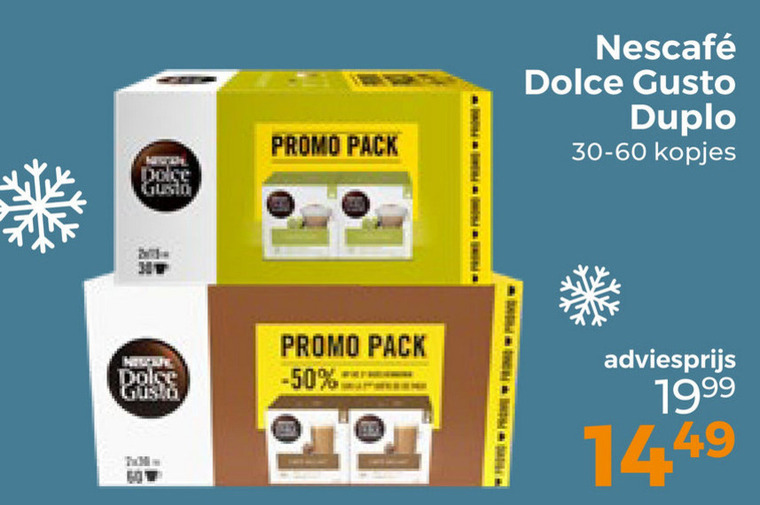 Nescafe   dolce gusto capsules folder aanbieding bij  Trekpleister - details