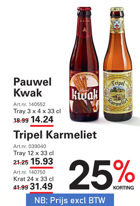 Karmeliet   speciaalbier folder aanbieding bij  Sligro - details