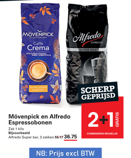 Movenpick   koffiebonen folder aanbieding bij  Sligro - details