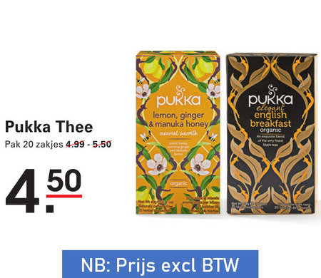 Pukka   thee folder aanbieding bij  Sligro - details