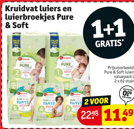 Kruidvat Huismerk   luierbroekjes, luiers folder aanbieding bij  Kruidvat - details