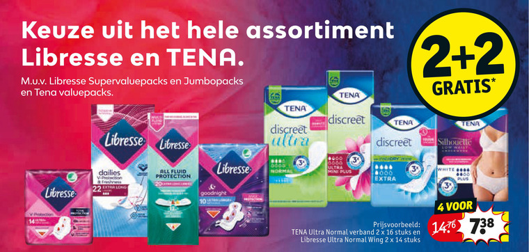 Libresse   inlegkruisjes, maandverband folder aanbieding bij  Kruidvat - details