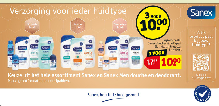 Sanex   deodorant folder aanbieding bij  Kruidvat - details