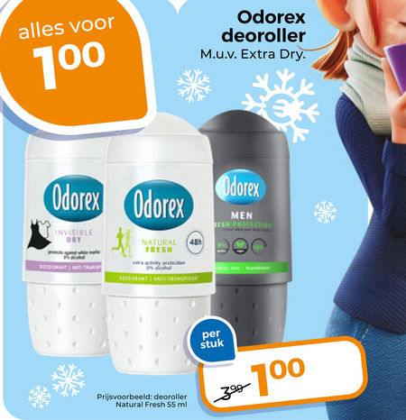 Odorex   deodorant folder aanbieding bij  Trekpleister - details