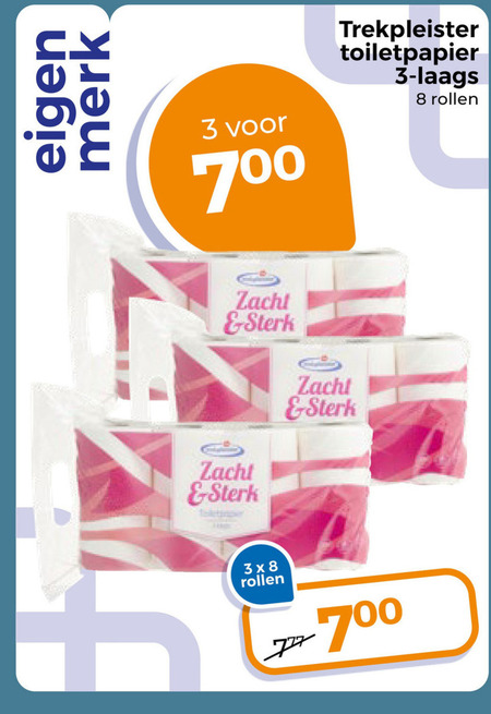 Trekpleister Huismerk   toiletpapier folder aanbieding bij  Trekpleister - details