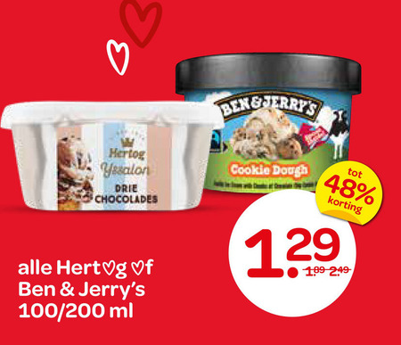 Hertog   ijsbekers folder aanbieding bij  Spar - details