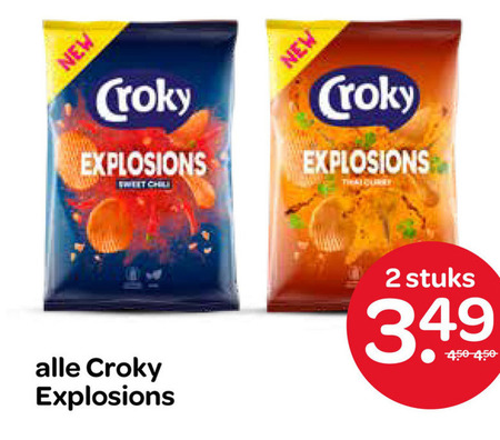 Croky   chips folder aanbieding bij  Spar - details