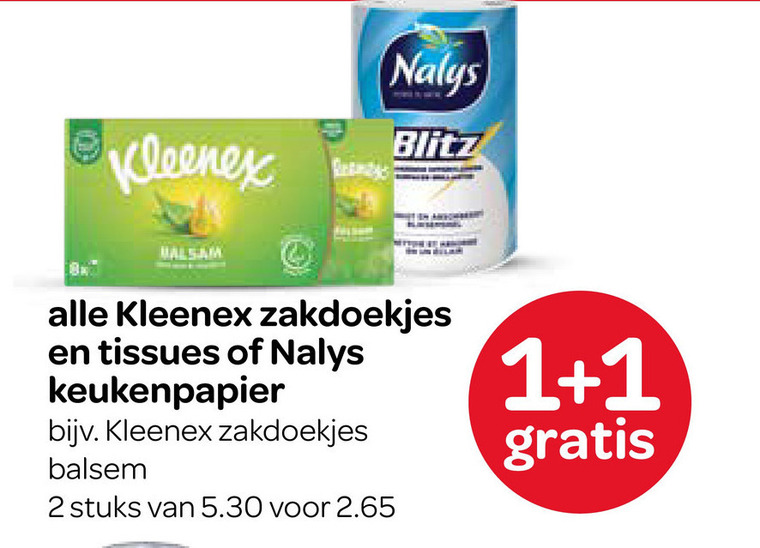 Kleenex   keukenpapier, tissue folder aanbieding bij  Spar - details