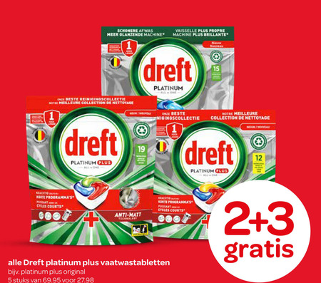 Dreft   vaatwasmiddel folder aanbieding bij  Spar - details