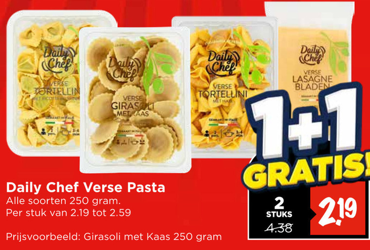 Daily Chef   pasta, tortellini folder aanbieding bij  Vomar - details