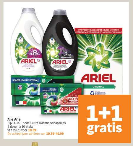 Ariel   wasmiddel folder aanbieding bij  Albert&nbsp;Heijn - details