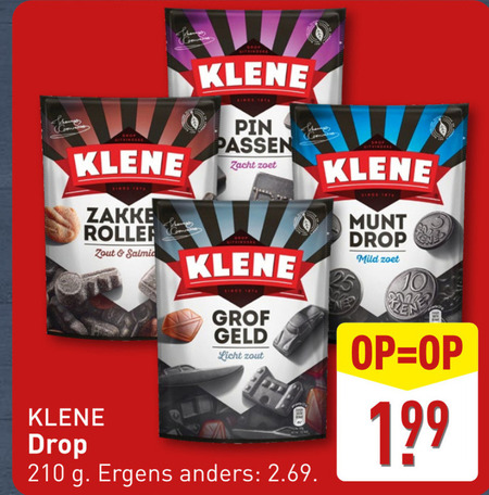 Klene   drop folder aanbieding bij  Aldi - details