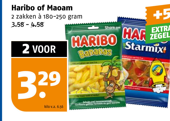 Haribo   snoep folder aanbieding bij  Poiesz - details
