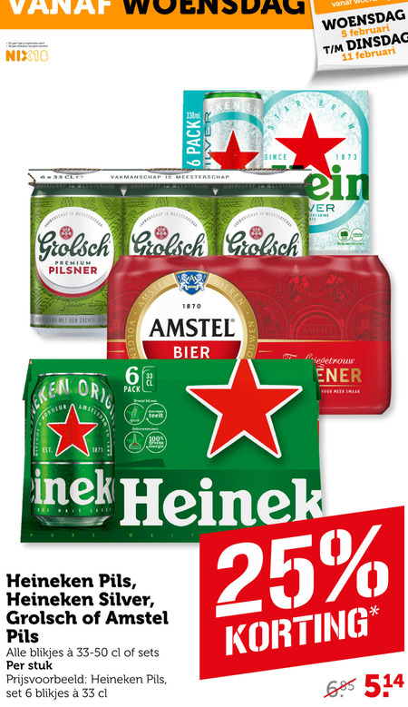 Heineken   blikje bier folder aanbieding bij  Coop - details