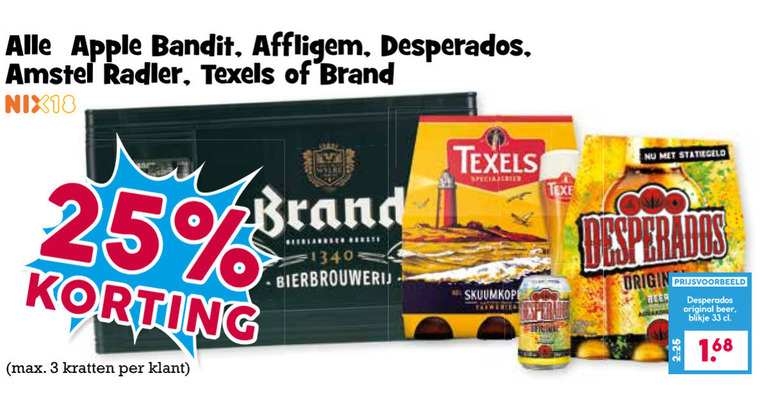 Brand   blikje bier, krat bier folder aanbieding bij  Boons Markt - details