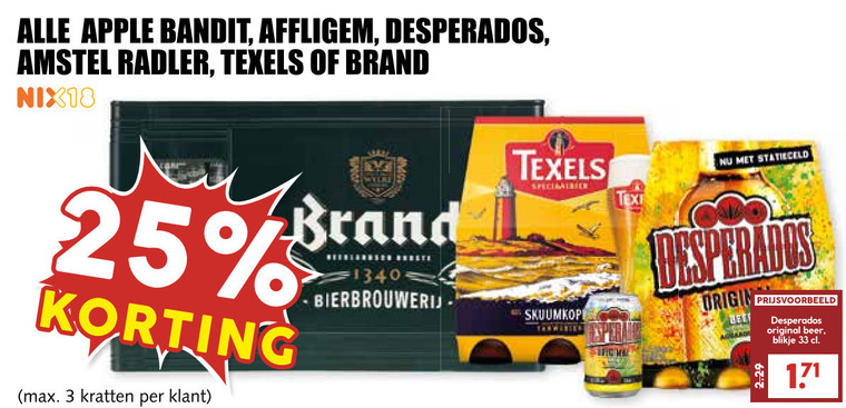 Affligem   blikje bier, krat bier folder aanbieding bij  MCD Supermarkt Basis - details