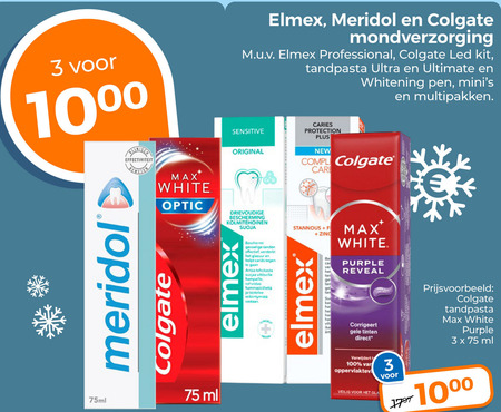 Elmex   tandpasta folder aanbieding bij  Trekpleister - details