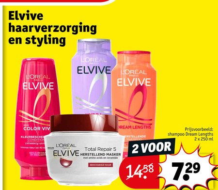 Elvive   shampoo, haarverzorging folder aanbieding bij  Kruidvat - details