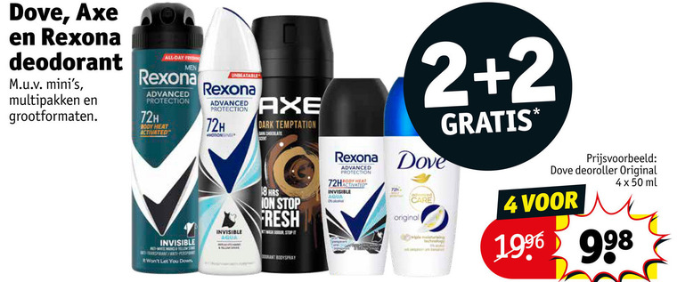 Dove   deodorant folder aanbieding bij  Kruidvat - details