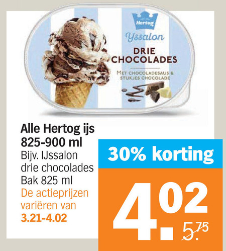 Hertog   ijsspecialiteit folder aanbieding bij  Albert&nbsp;Heijn - details