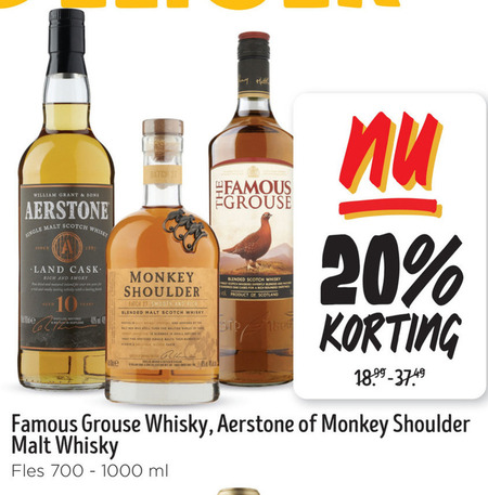 Monkey Shoulder   whisky folder aanbieding bij  Jumbo - details