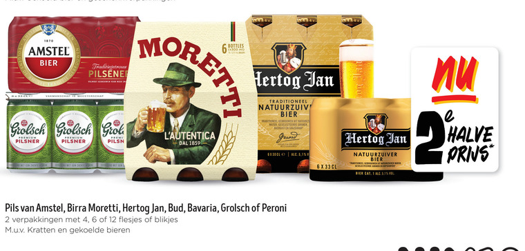Birra Moretti   blikje bier folder aanbieding bij  Jumbo - details
