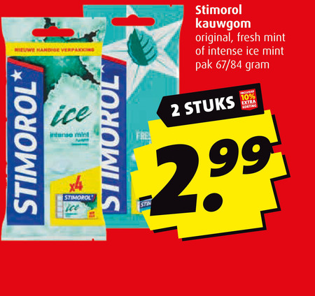 Stimorol   kauwgom folder aanbieding bij  Boni - details
