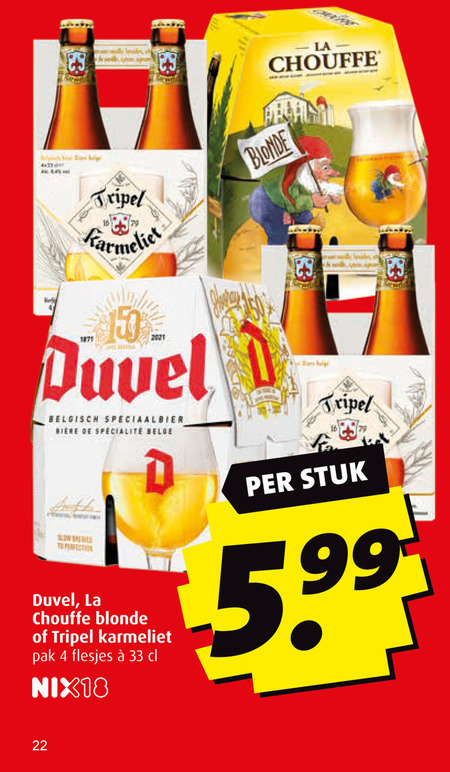 Duvel   speciaalbier folder aanbieding bij  Boni - details