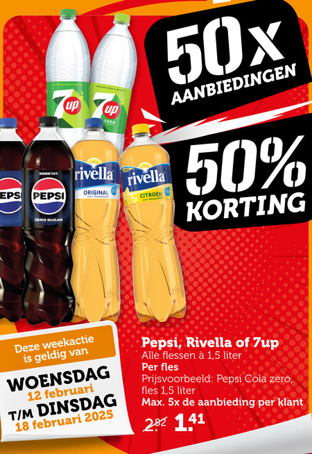 7-Up   frisdrank, cola folder aanbieding bij  Coop - details
