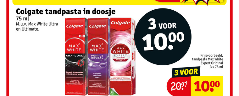 Colgate   tandpasta folder aanbieding bij  Kruidvat - details