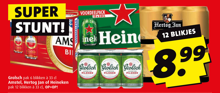 Hertog Jan   blikje bier folder aanbieding bij  Boni - details