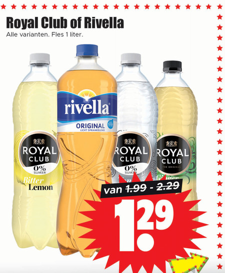 Royal Club   frisdrank folder aanbieding bij  Dirk - details