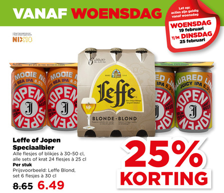 Jopen   speciaalbier, blikje bier folder aanbieding bij  Plus - details