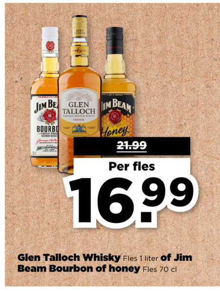 Glen Talloch   bourbon, whisky folder aanbieding bij  Plus - details