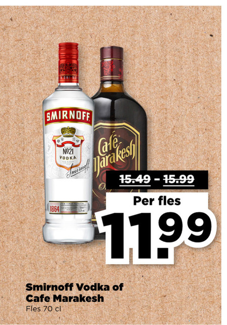 Cafe Marakesh   likeur, wodka folder aanbieding bij  Plus - details