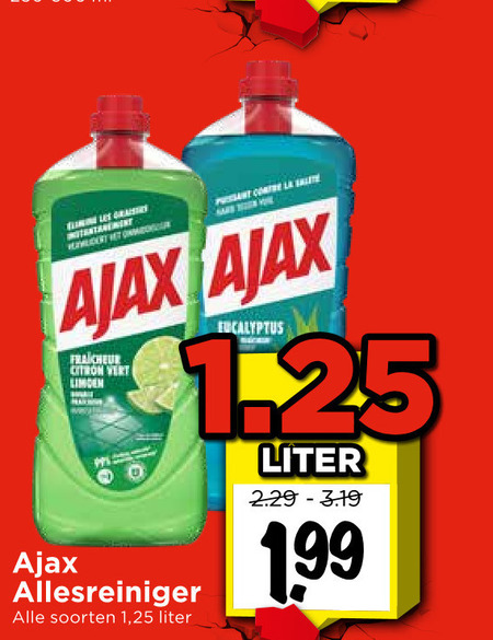 Ajax   allesreiniger folder aanbieding bij  Vomar - details